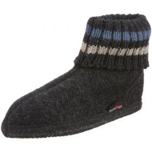 Haflinger Paul Hüttenschuh Paul, Chaussons mixte adulte, Gris - Grau/graphit, 25