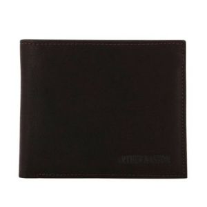 Arthur & Aston Portefeuille italien cuir de vachette 2 volets Marron