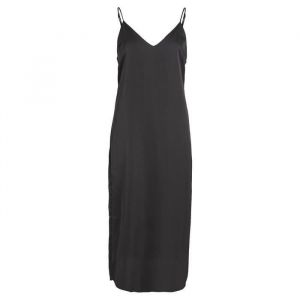 Vila Robe Longue Sans Manches Ellete Satin 42 Black