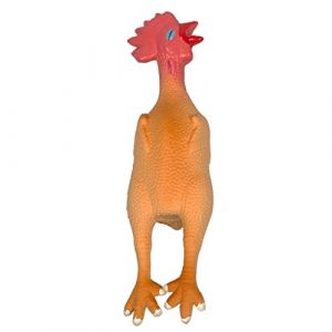 Jouet pour chien poulet grinçant en latex Duvoplus