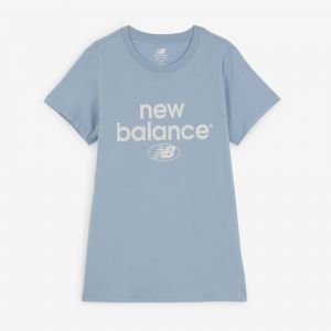 New Balance T-shirt Essentials Graphic Athletic Fit Short Sleeve - Couleur S,M,L,XS - Taille Bleu