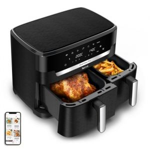 Tefal Friteuse EY9428E0 Air fryer Dual Easy Fry XXL, Cuisson synchronisée, Capacité de 11 L, 8 personnes