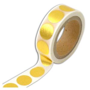 Image de Toga Masking Tape - Ronds - Or - 1,5 cm x 10 m