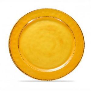 Pujadas Assiette de Présentation Jaune Ø 22 à 28 cm - Polypropylène