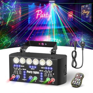 Jeux de Lumi&egrave;re DJ Professionnel Jeux de Lumi&egrave;re RGB avec Effets Stroboscopiques et Laser