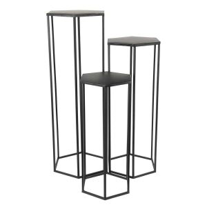 The home deco factory Lot De 3 Sellettes Gigognes Métal