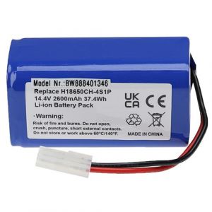 Vhbw Batterie remplacement pour Xiaomi H18650CH-4S1P pour aspirateur (2600mAh, 14,4V, Li-ion)