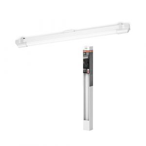 Osram Réglette LED 60 cm, blanc neutre 4000 K, 1320 lumens, plafonnier ou applique murale, installation sans outil, lumière à économie d'énergie IP20, 12 W, blanc