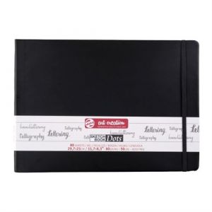 Royal Talens Carnet croquis format A4 (29,7x21cm) - 80 feuilles - 80g - noir
