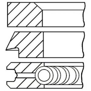 Goetze ENGINE Jeu De Segments De Pistons 08-142400-00 LANCIA,FIAT,ALFA ROMEO,DELTA I 831AB0,DELTA II 836,KAPPA 838A,DEDRA 835,THEMA 834