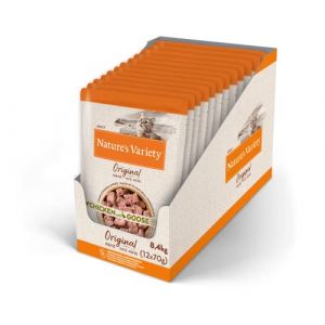 Nature's Variety Original No Grain - P&acirc;t&eacute;s pour chats adultes avec poulet avec oie - Bo&icirc;te 12 x 70 g