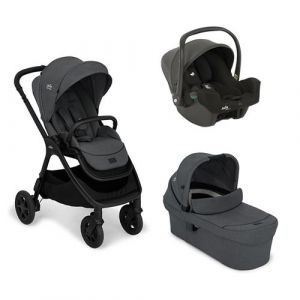 JOIE - Poussette Trio Finiti Ebony Siege-auto Gr0 I-snug 2 Shale Nacelle Ramble Xl Ebo
