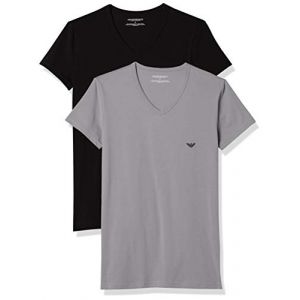 Image de Emporio Armani T-shirts Emporio-armani 111512 Cc717 - Black / Grey - L