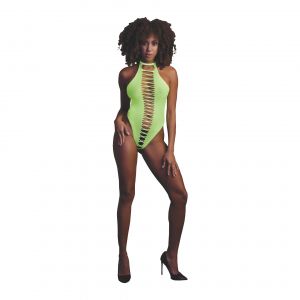 Image de Ouch Body sexy avec entrejambe ouverte - Vert