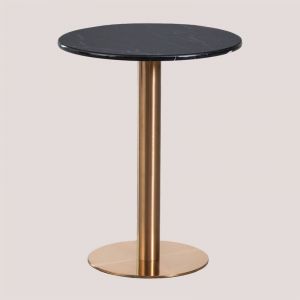 Table de Bar Ronde en Marbre Cosmopolitan - &Oslash;60 cm - 74,5 cm SKLUM - Or Rose