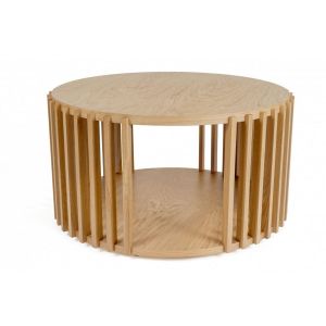 Woodman Table basse ronde en bois ?83cm - Drum