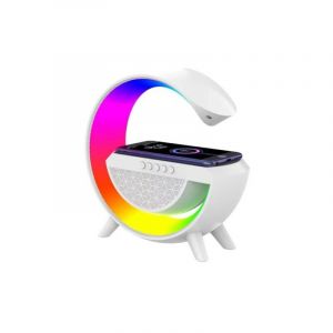 Trade Shop - LAMPE LED CHARGEUR SANS FIL HAUT-PARLEUR HAUT-PARLEUR BLUETOOTH MUSIQUE HAUT-PARLEUR