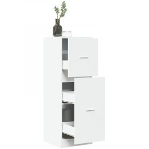 VidaXL Armoire d apothicaire blanc 40x41x118 cm bois d ing&eacute;nierie
