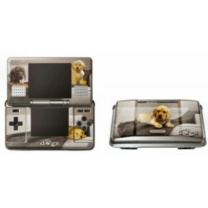 Pebble Skin Beige Dog Graphic Nintendo DS