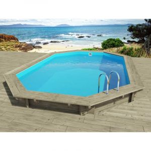 Habitat et Jardin Piscine bois "Florida145 " - 6.57 x 4.57 x 1.45 m