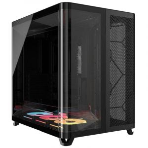 Corsair Boîtier en verre trempé triple chambre AIR 5400 LX-R Link RGB, noir