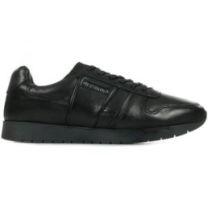 Redskins Sneakers en cuir noir à lacets plats