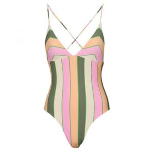 Roxy Maillot de bain Vista Stripe One Piece rose vert orange femme - XS