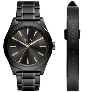 Armani Exchange Montre Homme avec Bracelet en Acier Noir