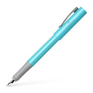 Image de Faber-Castell 140986 Grip Pearl Edition Stylo-plume Plume M Turquoise