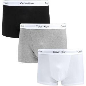 Calvin Klein Boxer Icon Coton Stretch noir blanc gris 3 unit&eacute;s - L