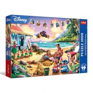 Trefl Premium Plus Quality - Puzzle Disney, Lilo & Stitch F&ecirc;te &agrave; la Plage - 1000 pi&egrave;ces, s&eacute;rie de Puzzles sur Le th&egrave;me des Personnages, pour Adultes et Enfants &acirc;g&eacute;s de 14 Ans et Plus