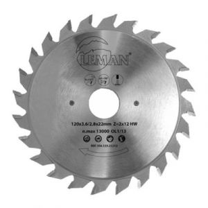 Leman Lame inciseur ext Carbure D80 al20 2x10dts Plate Pos