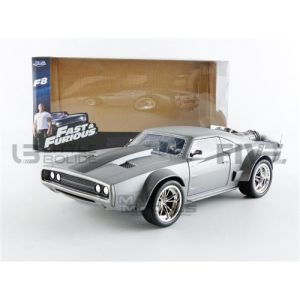 Jada Voiture Miniature de Collection TOYS 1-24 - DODGE Ice Charger - Dom - Fast And Furious 8 - Gris - 98291S