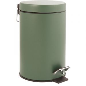 Gelco Poubelle 3l lady m&eacute;tal kaki - kaki