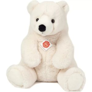 Hermann Teddy Peluche ours polaire assis - 35 cm