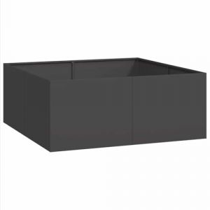 VidaXL Jardinière noir 100x100x40 cm acier
