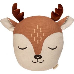 Coussin Renne - Sienna Brown