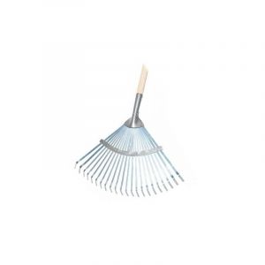 Idealspaten 66510040 Profi Balai à Feuille avec 4 Dents Extérieures Renforcées, Bleu, 45 cm