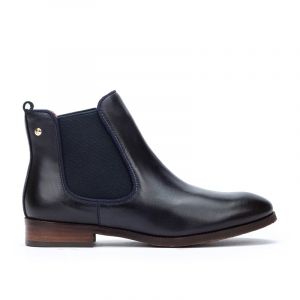 Pikolinos Pour femme. Bottines en cuir Royal navy