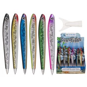 Ootb Accessoires de Bureau - OUT OF THE BLUE - Stylo à Bille Poisson - Blanc - Enfant - Mixte