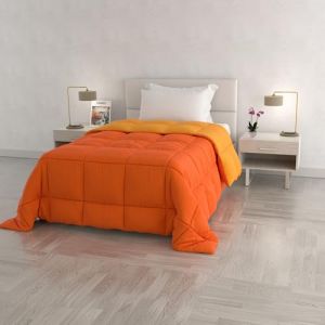 Italian Bed Linen Courtepointe d’Hiver “Elegant”, Orange/Jaune, 1 Place et demie 220x260cm