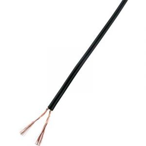 Conrad Components Fil de câblage 93030c532 2 x 1 mm² noir 25 m