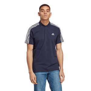 Adidas Essentials Piqué Embroidered Small Logo 3-Stripes Polo, Legend Ink/White, XS Homme