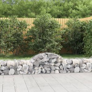 VidaXL Paniers &agrave; gabions arqu&eacute;s 12 pcs 200x50x40/60 cm fer galvanis&eacute; n/a