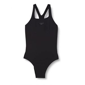 Speedo Maillot de bain Eco Endurance + Medalist pour femme, Noir, S