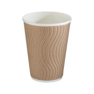 Huhtamaki Gobelets jetables pour boisson chaude 30 cl en carton kraft - Lot de 37