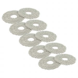 Vhbw 10x compatible avec Xiaomi X10+ aspirateur robot - Lingettes tampon