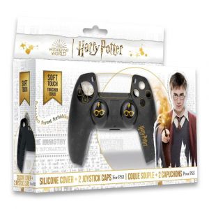 Image de Trade Invaders Coque Silicone + Grips - Harry Potter - Noir