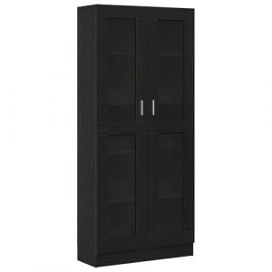 VidaXL Bibliothèque Chêne noir 82.5 x 30.5 x 185 cm Bois d'ingénierie