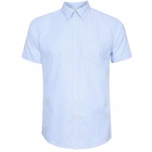 Ben Sherman Casual Hommes Chemise &agrave; manches courtes 1012799-BLEU